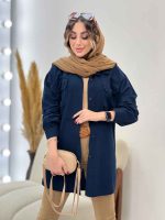 مانتو دو جیب پیله رکسانا کد 5307 - تصویر 9