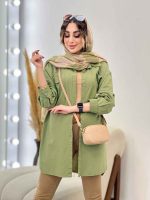 مانتو دو جیب پیله رکسانا کد 5307 - تصویر 5