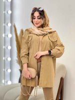 مانتو دو جیب پیله رکسانا کد 5307 - تصویر 10