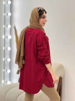 مانتو دو جیب پیله رکسانا کد 5307 - تصویر 16