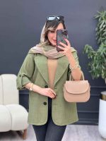 مانتو کتی دو دکمه رویان کد 5311 - تصویر 18