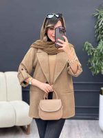 مانتو کتی دو دکمه رویان کد 5311 - تصویر 10
