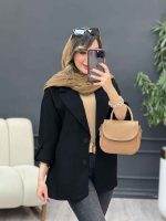مانتو کتی دو دکمه رویان کد 5311 - تصویر 15
