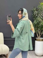 مانتو لینن پشت دو پاگن کد 5323 - تصویر 8