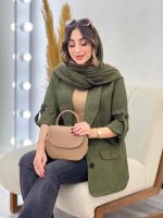 مانتو کتی دو دکمه رامونا کد 5324 - تصویر 11