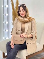مانتو کتی دو دکمه رامونا کد 5324 - تصویر 5