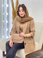 مانتو کتی دو دکمه رامونا کد 5324 - تصویر 14