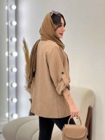مانتو کتی دو دکمه رامونا کد 5324 - تصویر 19