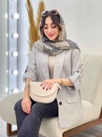 مانتو کتی دو دکمه رامونا کد 5324 - تصویر 6