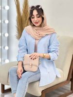 مانتو پشت پیله طرح فلامینگو کد 5285 - تصویر 20