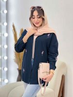 مانتو پشت پیله طرح فلامینگو کد 5285 - تصویر 31