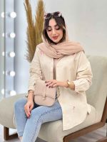 مانتو پشت پیله طرح فلامینگو کد 5285 - تصویر 11
