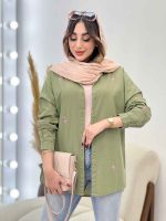 مانتو پشت پیله طرح فلامینگو کد 5285 - تصویر 32