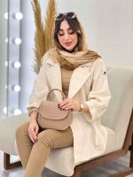مانتو لینن پشت دکمه سرشانه پاگن کد 4395 - تصویر 27