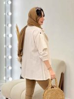 مانتو آستین ژیله دار کد 3081 - تصویر 24