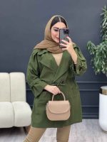 مانتو لینن چهاردکمه کاتیا کد 5259 - تصویر 17