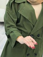 مانتو لینن چهاردکمه کاتیا کد 5259 - تصویر 8
