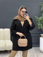 مانتو لینن چهاردکمه کاتیا کد 5259 - تصویر 13