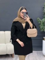 مانتو لینن چهاردکمه کاتیا کد 5259 - تصویر 9