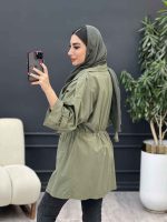 مانتو لینن چهاردکمه کاتیا کد 5259 - تصویر 11