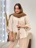 شومیز دو جیب آریانا کد 5328 - تصویر 22
