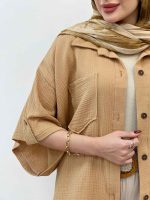 شومیز دو جیب آریانا کد 5328 - تصویر 9