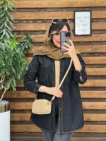 مانتو جین دو جیب نفس کد 5262 - تصویر 9