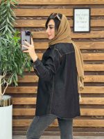 مانتو جین دو جیب نفس کد 5262 - تصویر 7