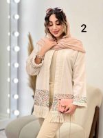 مانتو پولک دوزی پایین ریش کد 5335 - تصویر 5