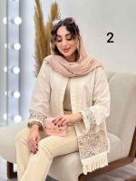 مانتو پولک دوزی پایین ریش کد 5335 - تصویر 7