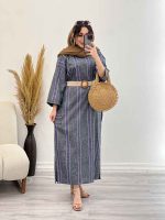 پیراهن جلو بسته دو جیب پیله کد 5293 - تصویر 5