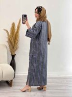 پیراهن جلو بسته دو جیب پیله کد 5293 - تصویر 8
