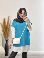 مانتو دو تکه بلند کد 4365 - تصویر 4