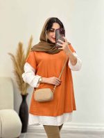 مانتو دو تکه بلند کد 4365 - تصویر 15
