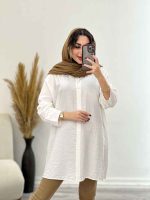 مانتو دو تکه بلند کد 4365 - تصویر 5