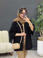 مانتو سرجیب دکمه دریا کد 5337 - تصویر 13