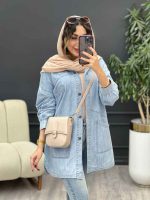 مانتو جین دو جیب الین کد 5336 - تصویر 9