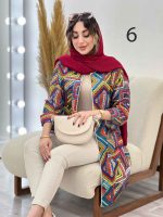 مانتو طرح دار سلنا کد 5177 - تصویر 17