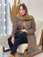 مانتو پاییزه جلو باز دو جیب کد 5456 - تصویر 6