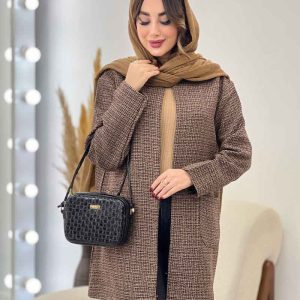 مانتو پاییزه جلو باز دو جیب کد 5456