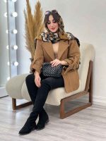 پالتو دو دکمه آستین سگک کد 5531 - تصویر 5