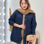 مانتو کتان دو جیب شاینا کد 5390