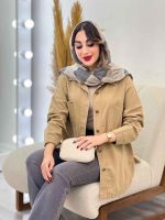 مانتو کتان دو جیب شاینا کد 5390 - تصویر 19