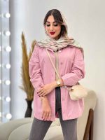 مانتو کتان دو جیب شاینا کد 5390 - تصویر 14