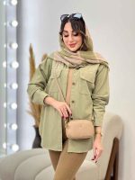 مانتو کتان پایین هلال سما کد 5391 - تصویر 26