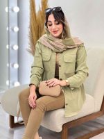 مانتو کتان پایین هلال سما کد 5391 - تصویر 7
