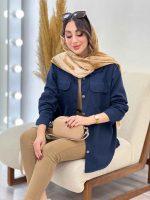مانتو کتان پایین هلال سما کد 5391 - تصویر 14