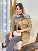 مانتو کتان پایین هلال سما کد 5391 - تصویر 20