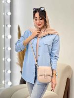 مانتو کتان پایین هلال سما کد 5391 - تصویر 9
