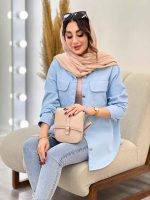 مانتو کتان پایین هلال سما کد 5391 - تصویر 17